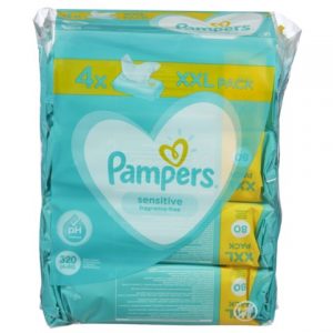 PAMPERS Sensitive (80 vnt *4) 320 vnt