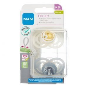 MAM silikoninis čiulptukas Perfect,16 - 36 mėn., 2 vnt.