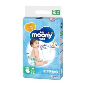 MOONY japoniškos sauskelnės, M, 6-11 kg, 56 vnt.