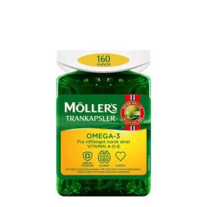 Moller's žuvų taukai, 160 kaps.