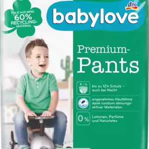 BABYLOVE PANTS 6 dydis (18 - 30 kg) – 36 vnt (18vnt*2)