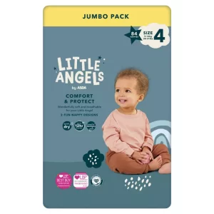 Little Angels Comfort & Protect 4 dydis (9-14kg) – 84 vnt
