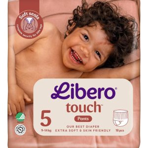 LIBERO TOUCH PANTS 5 dydis (9-14 kg) – 54 vnt (18vnt*3)