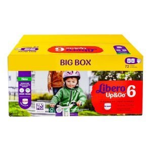 LIBERO Up&Go (triusikėlių tipo, užmaunamos) 6 dydis (13-20 kg) – 68 vnt