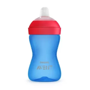 PHILIPS AVENT gertuvė su minkštu snapeliu, 300 ml, 9m+ mėlyna