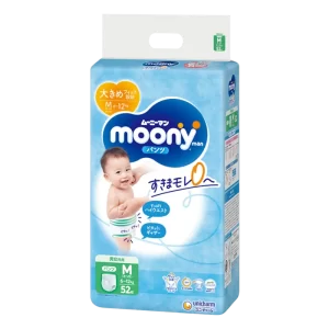 Moony japoniškos sauskelnės-kelnaitės M, 6-12kg, 52 vnt.