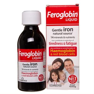 FEROGLOBIN – skystasis geležies, vitaminų ir mineralų kompleksas, 200ml